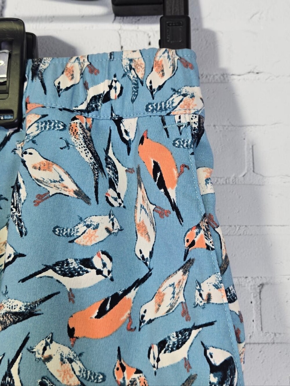 North Face Womens Class V Quick Dry Short Light Blue Bird Print Pockets Size XXL - Picture 7 of 15